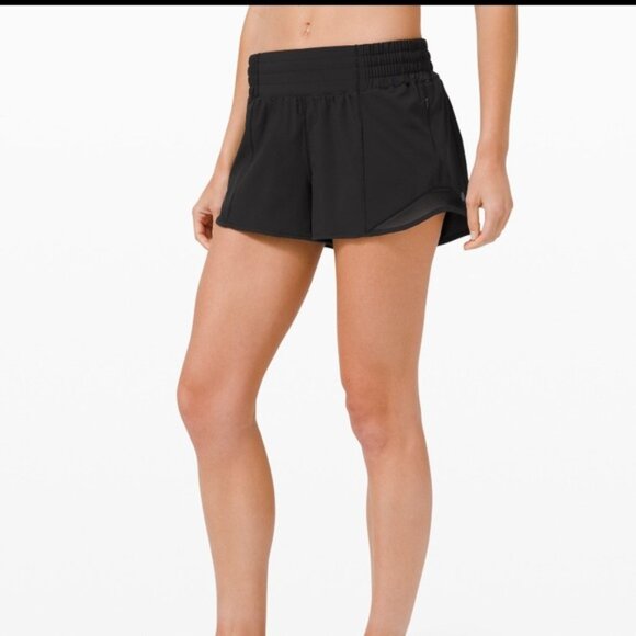 Lululemon Hotty Hot Shorts 4" Black Size 12 - Picture 4 of 10